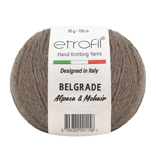 Пряжа Etrofil (Этрофил) Belgrade / уп.10 мот. по 50 г, 125м 06095 светло-коричневый