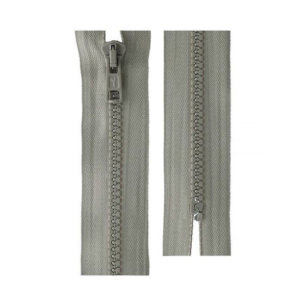 Молния трактор Т6 (6 мм) 1 зам., н/раз., 16 см, 074 св.серый, G2075T Gamma, 10 шт