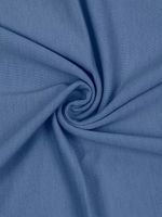 Футер 2х нитка петля Поливискоза стрейч 220г Small French Terry цв.55 джинс в нарезке 3м