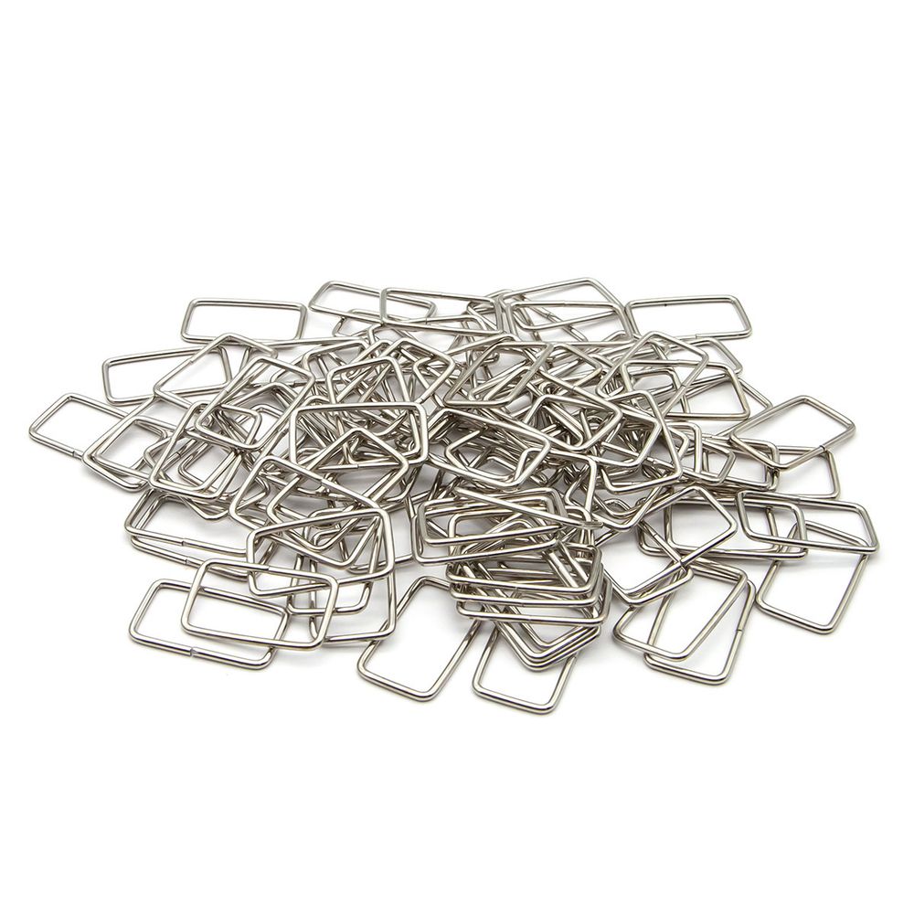 Рамка прямоугольная металл 40х3 мм, никель, 100 шт