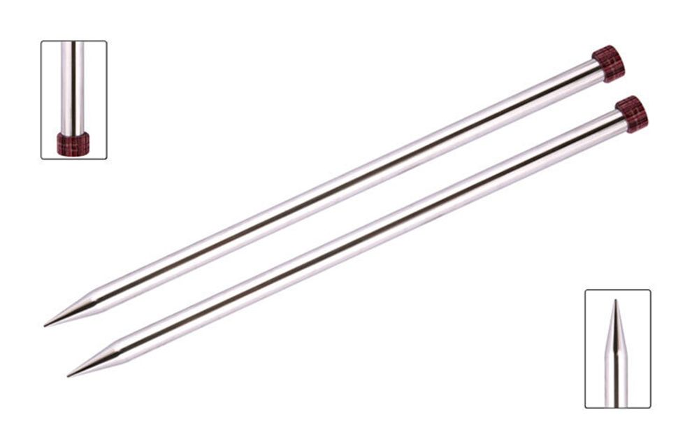 Спицы прямые Knit Pro Nova Metal ⌀2 мм, 25 см, 10266