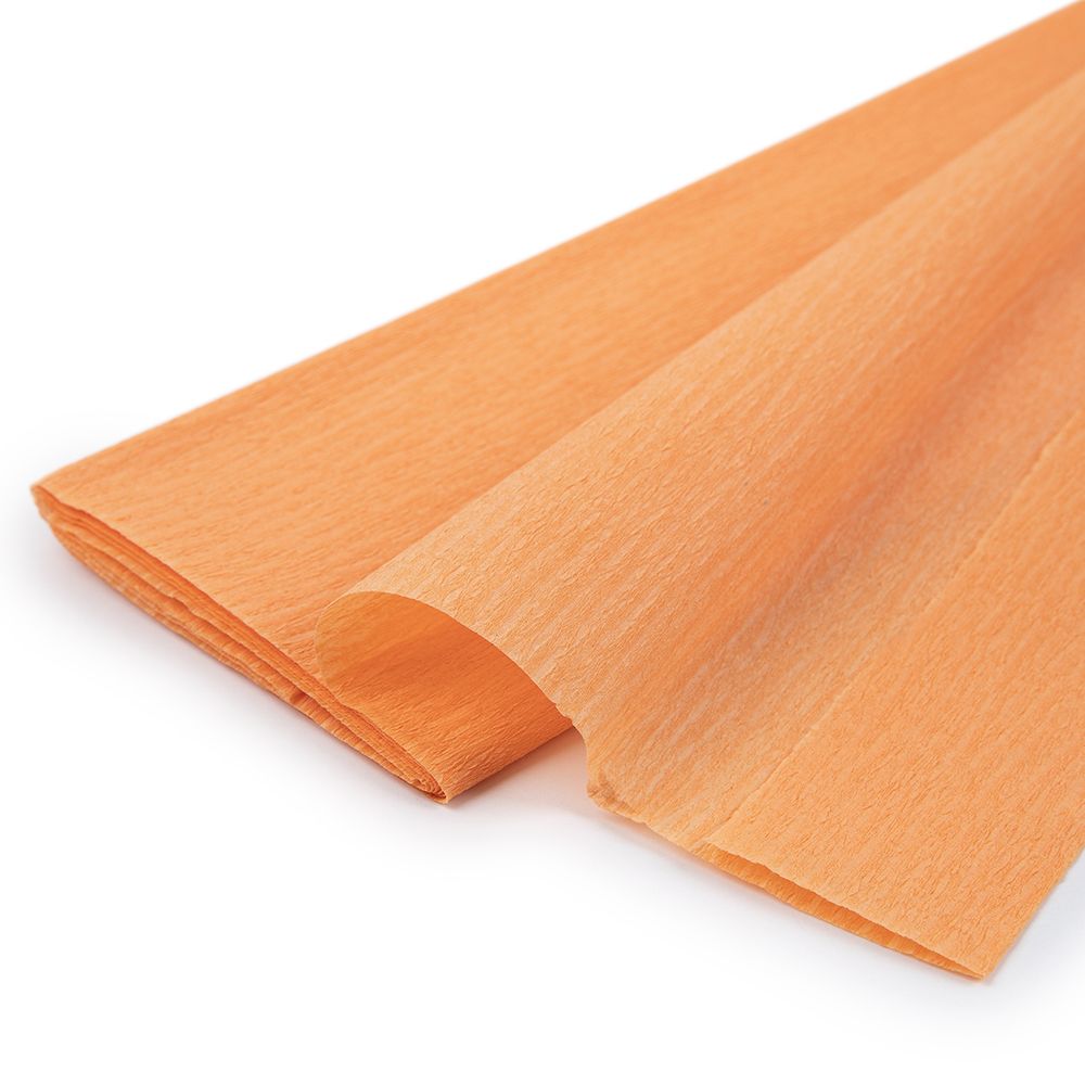 Крепированная бумага 20 г/м², 50 см / 2 метра, 5 шт, 704 персиковый, Blumentag REP-43