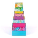 Набор подарочных коробок "5в1", 6х6х3 - 12х12х7 см, 01 мрамор, Stilerra SBOX-S14-5