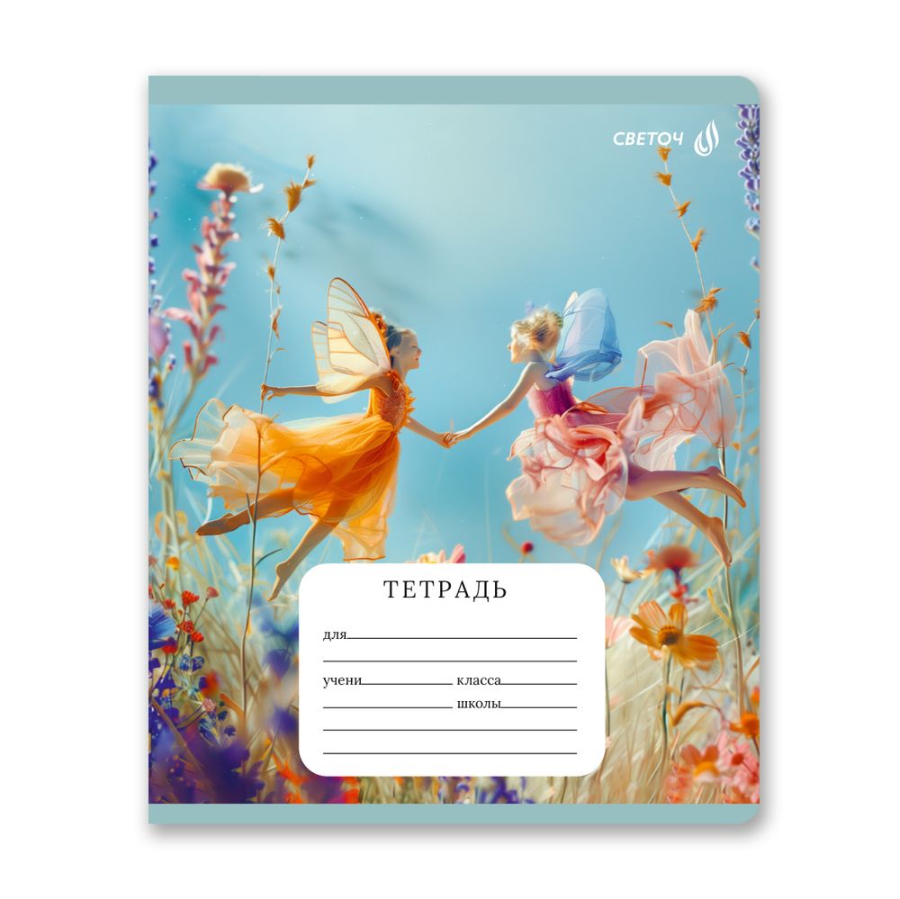 Тетрадь ученическая школьная, выборочные блёстки, A5+ 24 л. на скобе 65 г/м², белизна 100 %, 15 шт, клетка, 01131 Красота природы, Светоч Т84