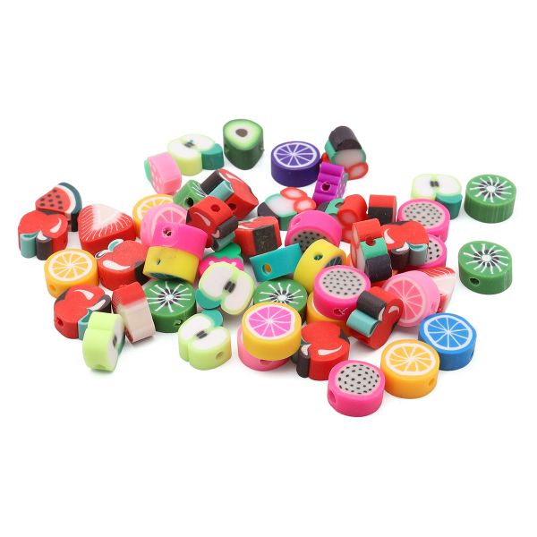 Бусины полимерная глина набор Фрукты 10 мм, 20г, Astra&Craft