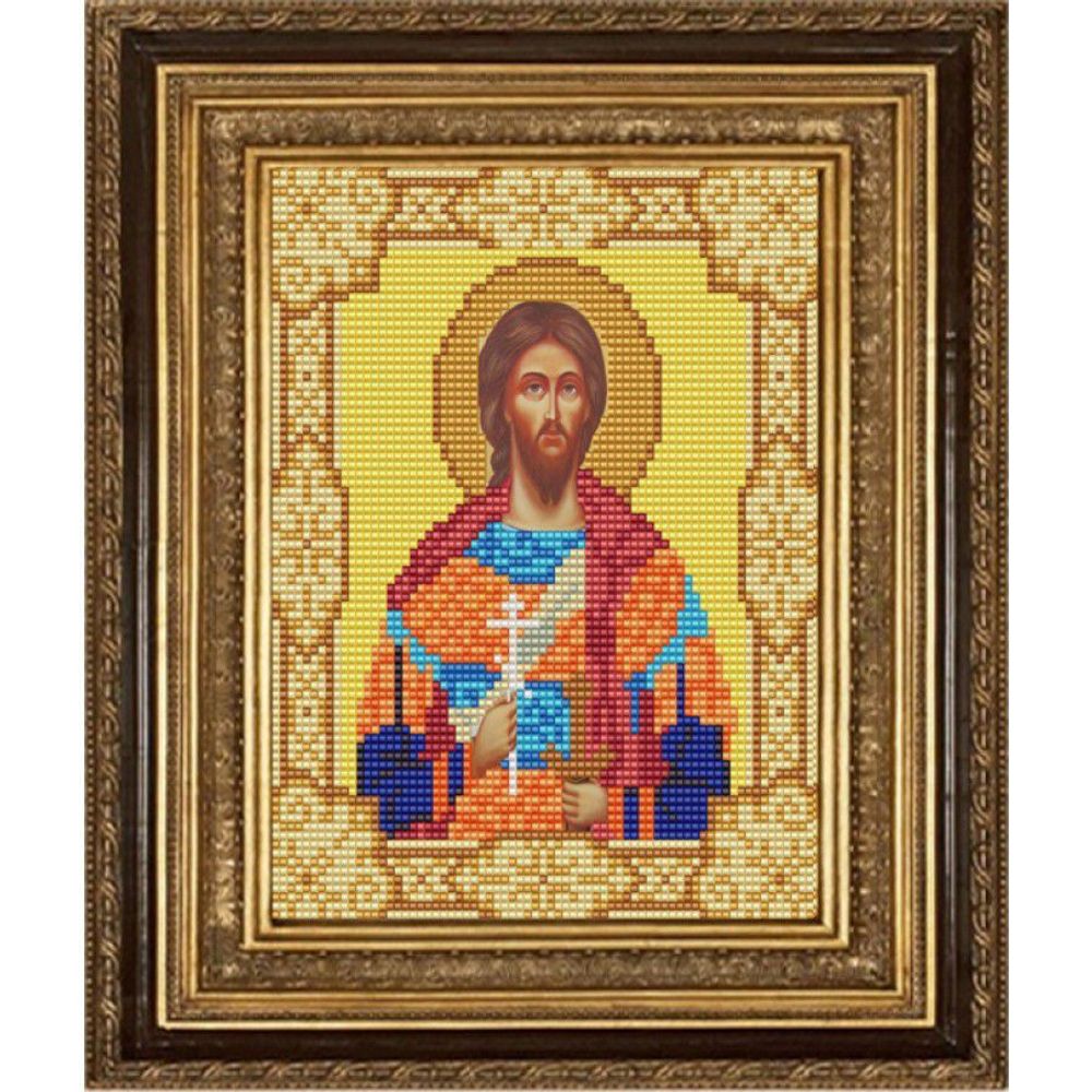 Рисунок для вышивания бисером Конек, 9166 Святой Никита 15х18 см