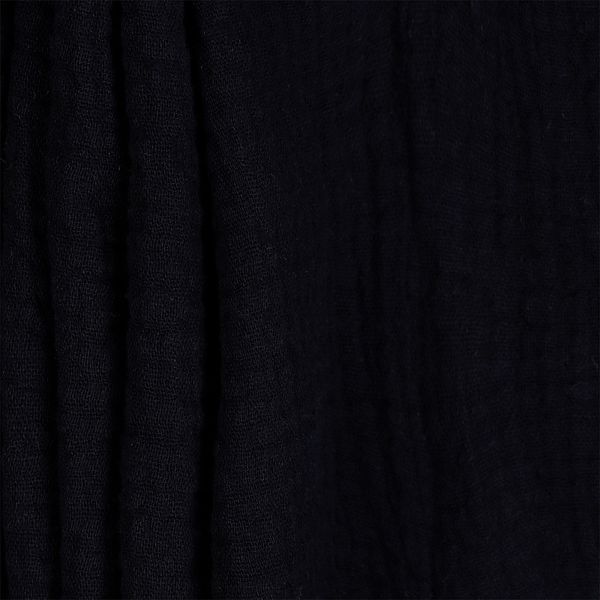 Муслин 125 г/м², 130 см / 2 метра, TBY.Mus.24723.28.2, цв.28 черный