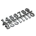 Цифры арабские для часов 2,5см (темное серебро), 5AS-085