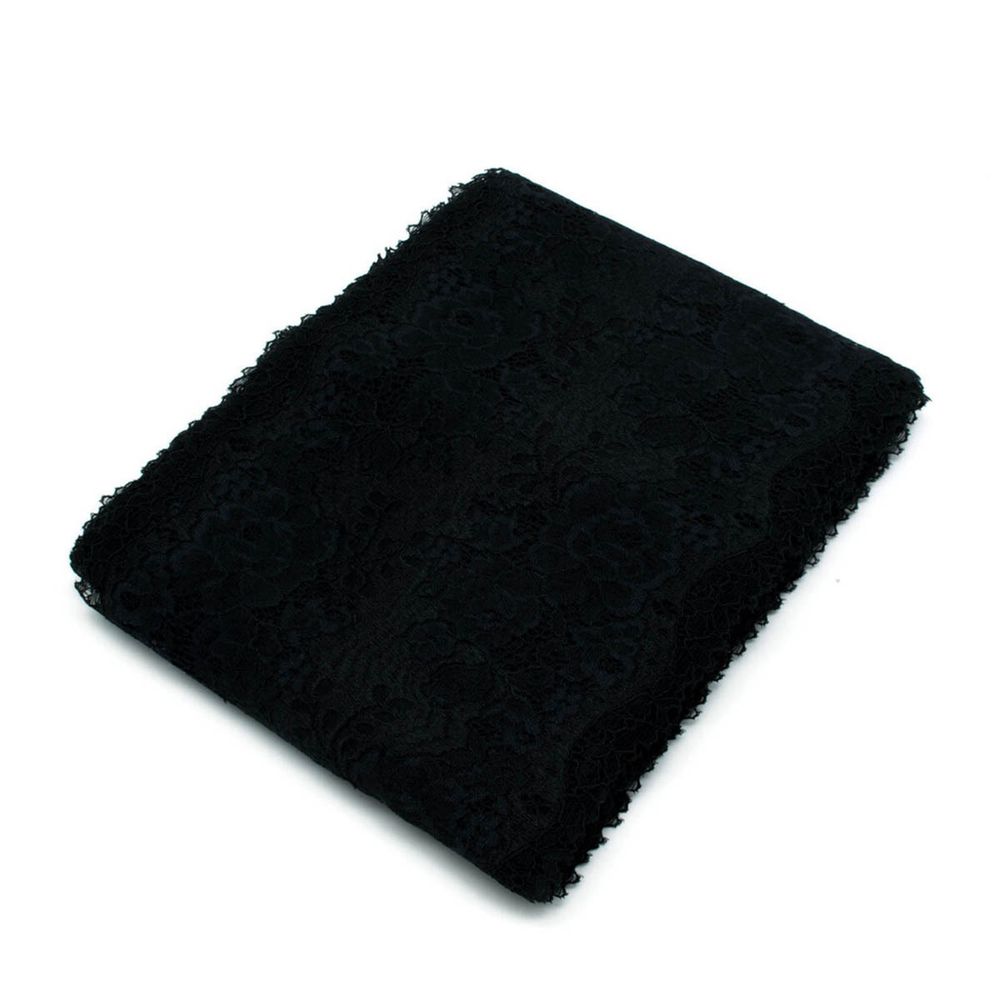 Кружево бельевое эластичное 185 мм / 10 м, 7735070 черный