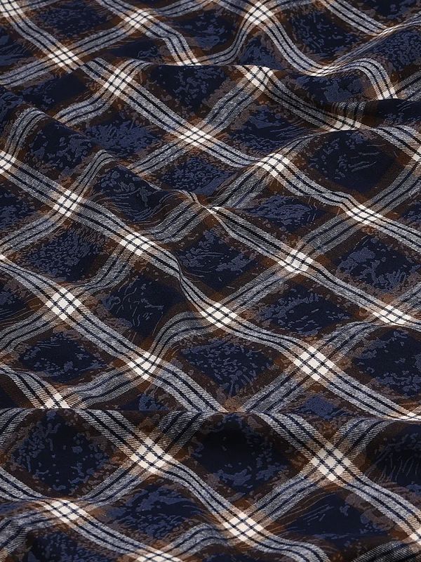 Фланель рубашечная вареная 150 г/м², 150 см / 2 метра, TBY.Fl.C751 синий