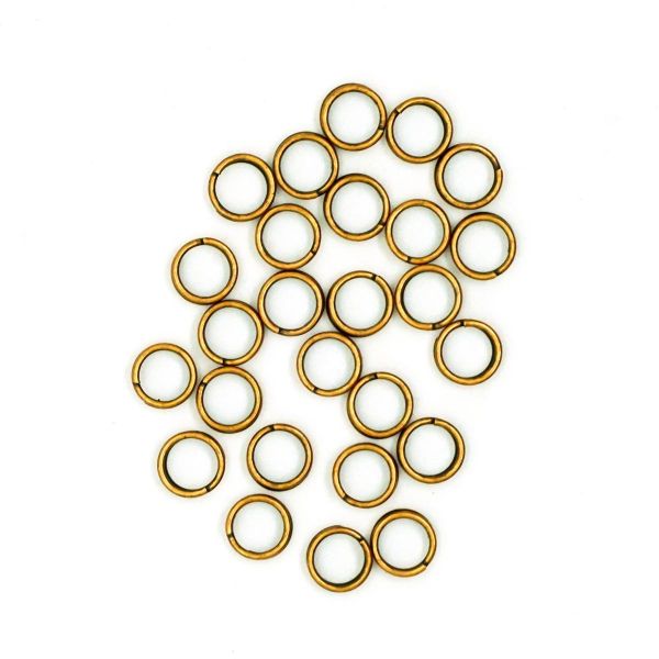 Кольцо соединительное двойное, 6 мм, 50 шт в упак, Астра, Медь