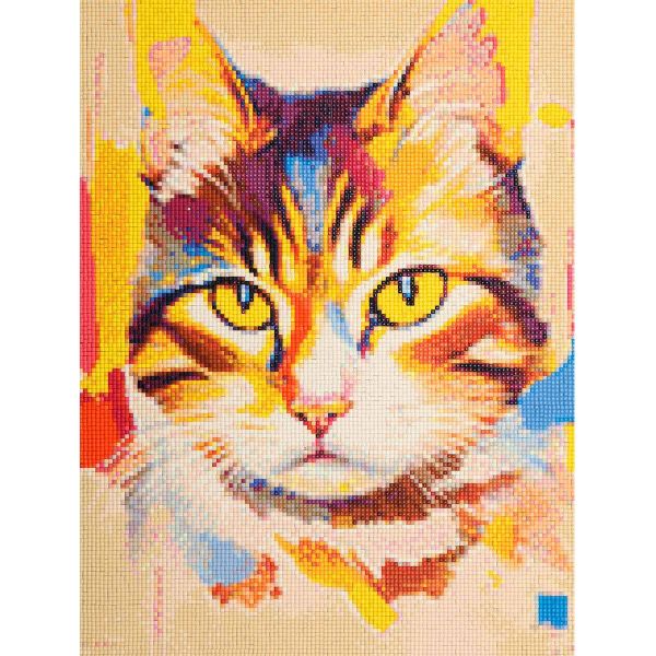 Алмазная (кристальная) мозаика Cristyle, Солнечный кот, 30х40 см