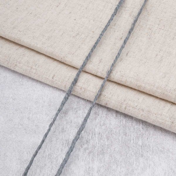 Шпагат джутовый ⌀1.4 мм / 50 метров (50 г), 2-ниточный, 1200 текс, евробобина, серый