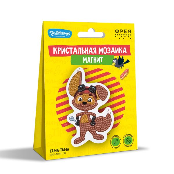 Кристальная (алмазная) мозаика Фрея CMF-ALVM-118, магнит, Тама-Тама, 7х12 см