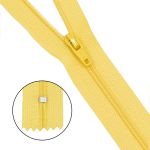Молния спираль (витая) брючная Т3 (3 мм) 1 зам., н/раз., 20 см, автомат, яр.желт, 30113, 10 шт