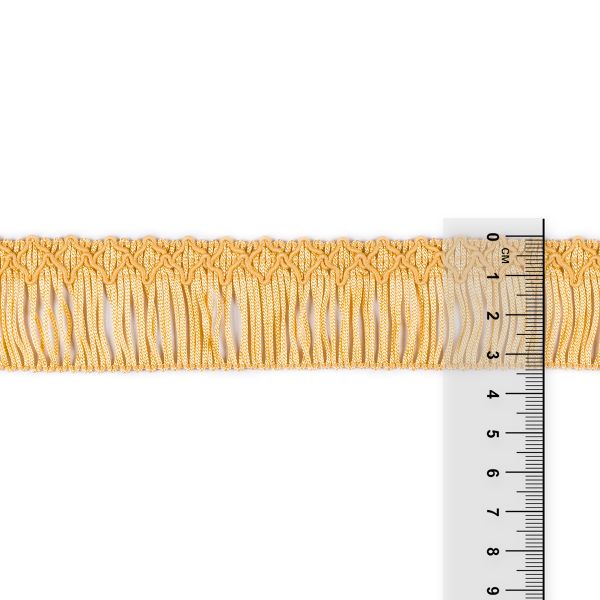 Бахрома отделочная 35.0 мм / 16 метров, 123 св.золотистый, Gamma А-06