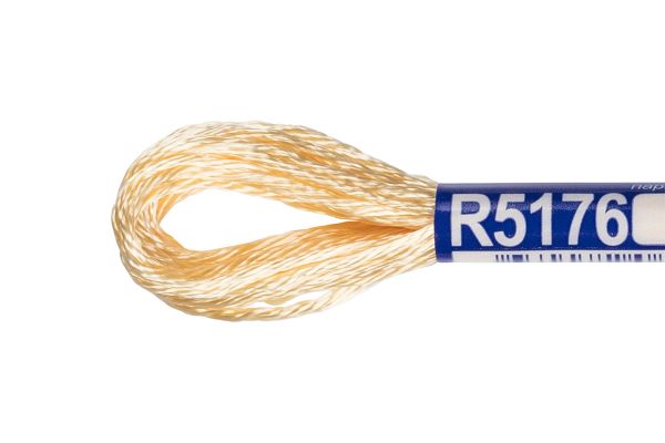 Мулине Gamma вискоза 100%, цв.R5176 желтый, 12 мотков по 8 метров