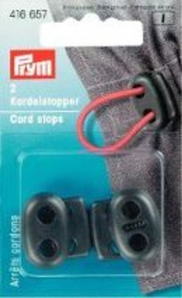 Фиксатор (стоппер-зажим) для шнура, 2 отв. 416657 /TOS/