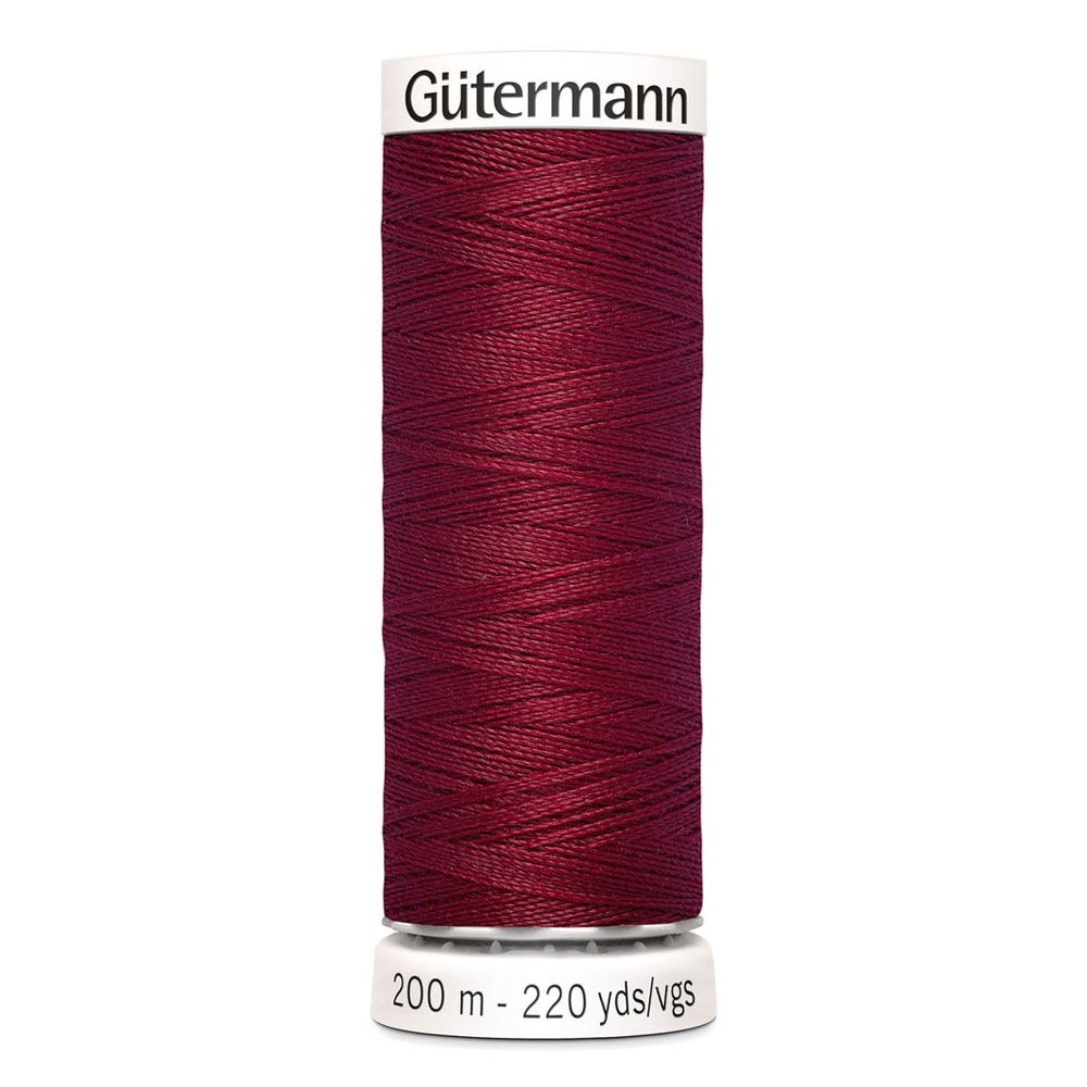 Нитки универсальные Gutermann Sew-all, 200м, 910 красно-малиновый, 5 катушек