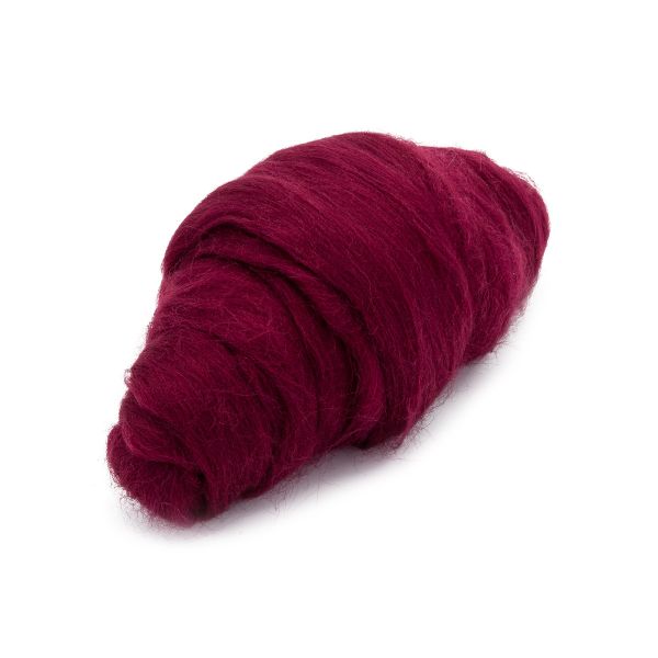 Шерсть для валяния полутонкая, 50 гр., Astra&Craft, 047 бордо