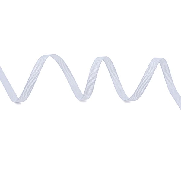 Лента репсовая (в рубчик) 6.0 мм, 151 серо-голубой, уп.18,28 м