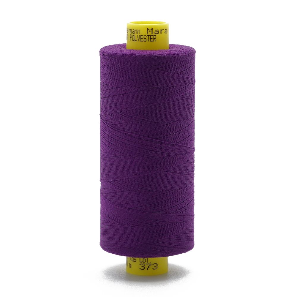 Нитка особо тонкая Gutermann Mara №150 (150/2), 1000 м, 713953, цв. 373 яркий виноград, 1 катушка