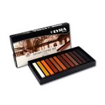 Пастель сухая BROWN TONES 12 шт, коричневый, Lyra L5641121