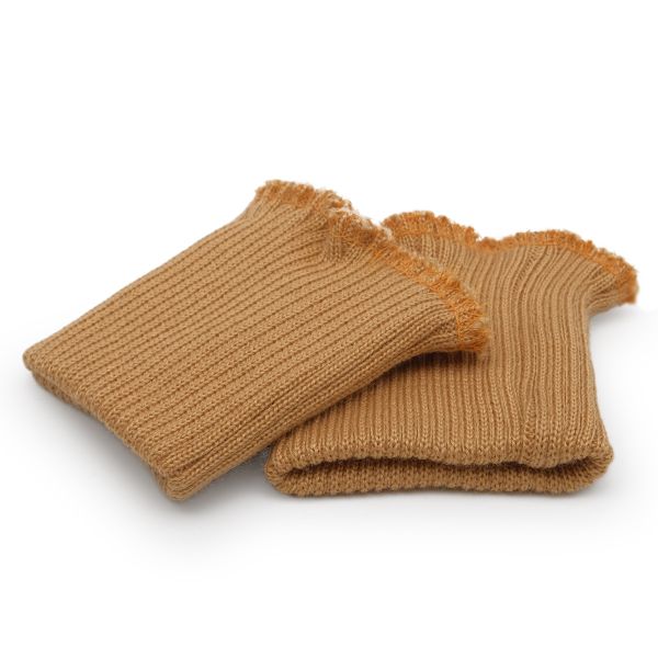 Манжеты трикотажные 8.5х9.5 см, 1 пара, плотные, 070 соломенный