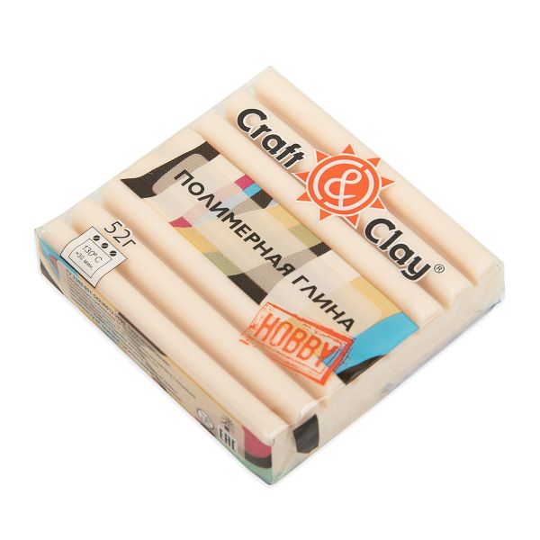 Полимерная глина кашемир 52 г, 1703 ваниль, Craft&Clay CCH