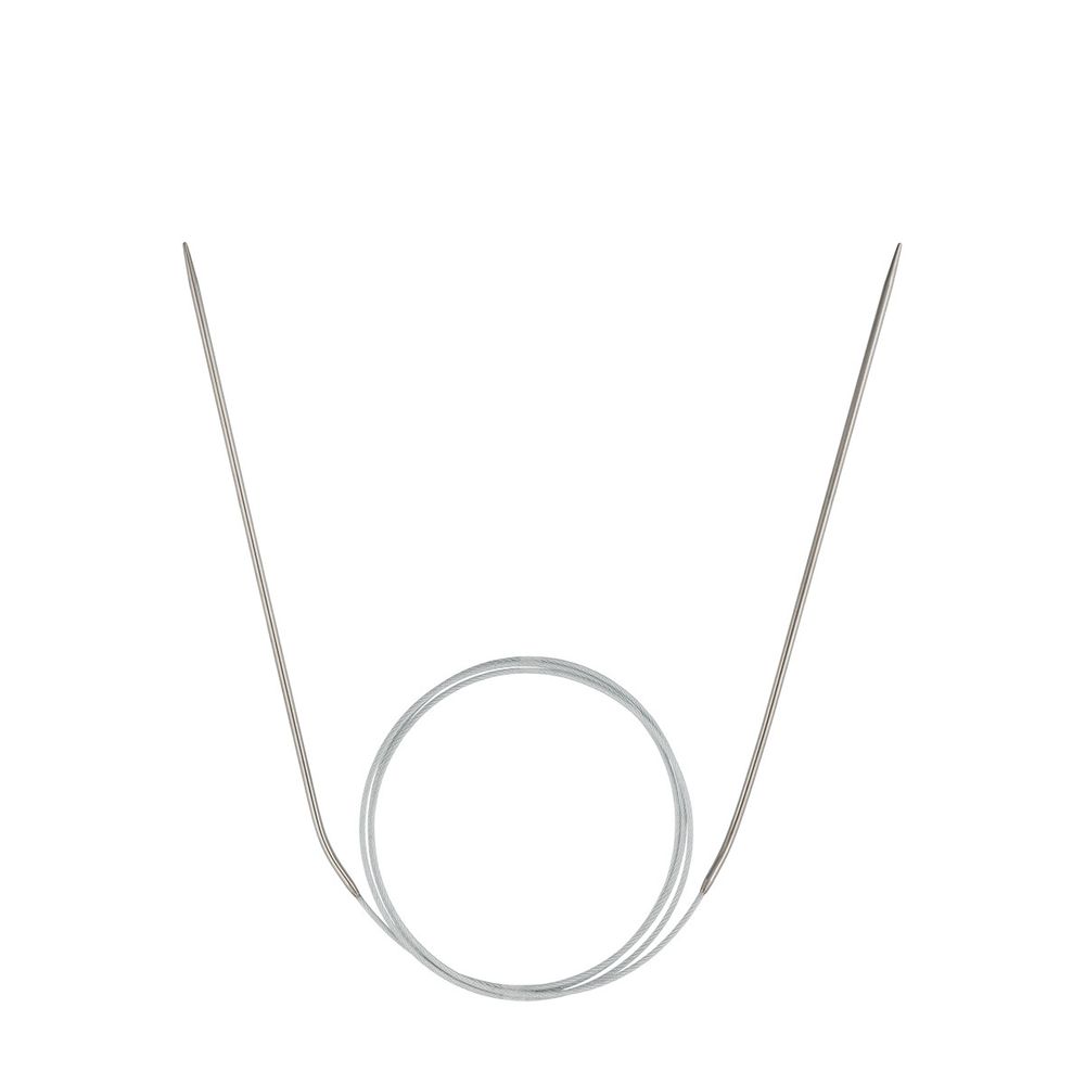 Спицы круговые сталь ⌀2.0 мм, 100 см, 1 шт, с металлической леской, Visantia VTS-1