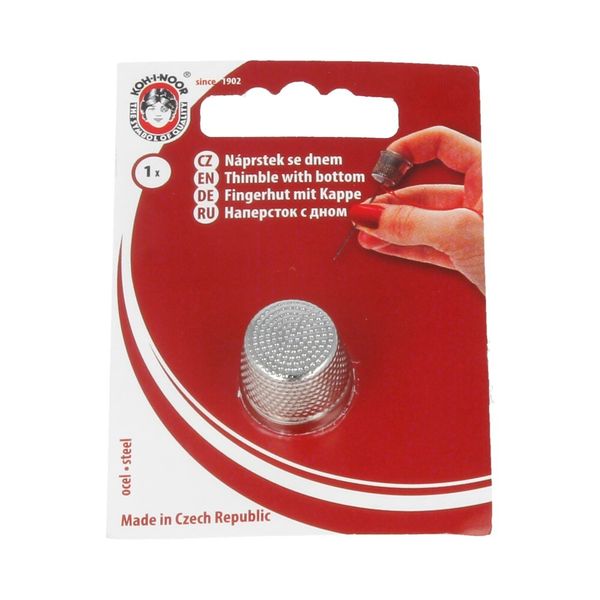 Напёрсток с дном никель на картоне 36 (4005), №0 ⌀16 мм, KOH-I-NOOR 36 (4005)