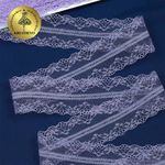 Кружево отделочное в стиле "трикотаж" 40 мм, 150-1, цв.07 сиреневый, 9.14м