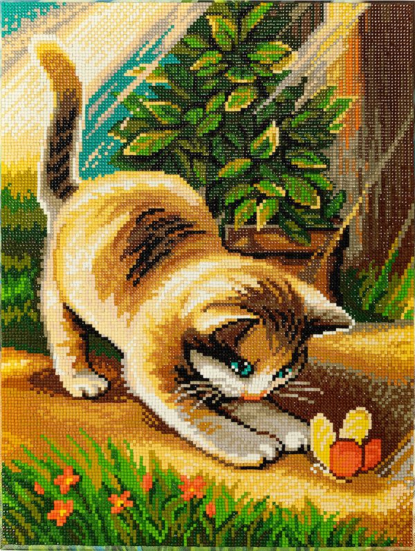 Алмазная (кристальная) мозаика Фрея, Игры на солнце, 30х40 см