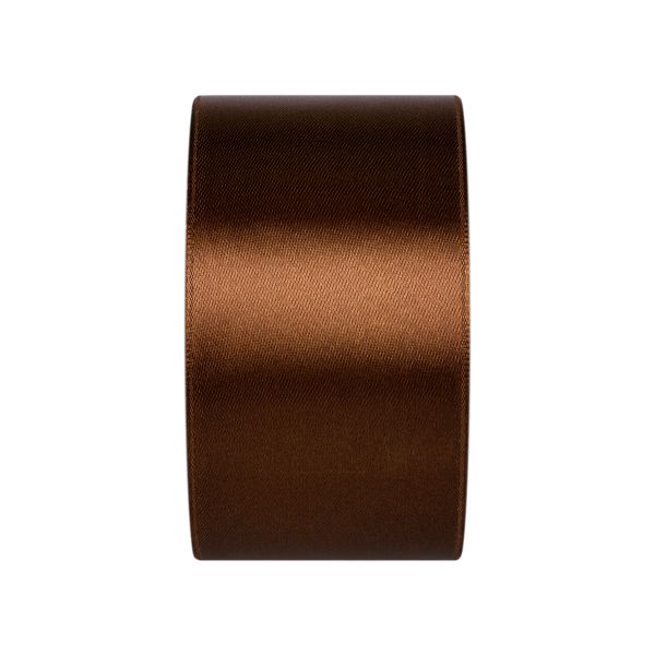 Лента атласная 1-сторонняя 50.0 мм / 33±2 метра, 098 т-коричневый, Gamma
