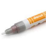 Маркер для ткани Darwi TEX Glitter, 2мм, с блестками, 080 серебряный