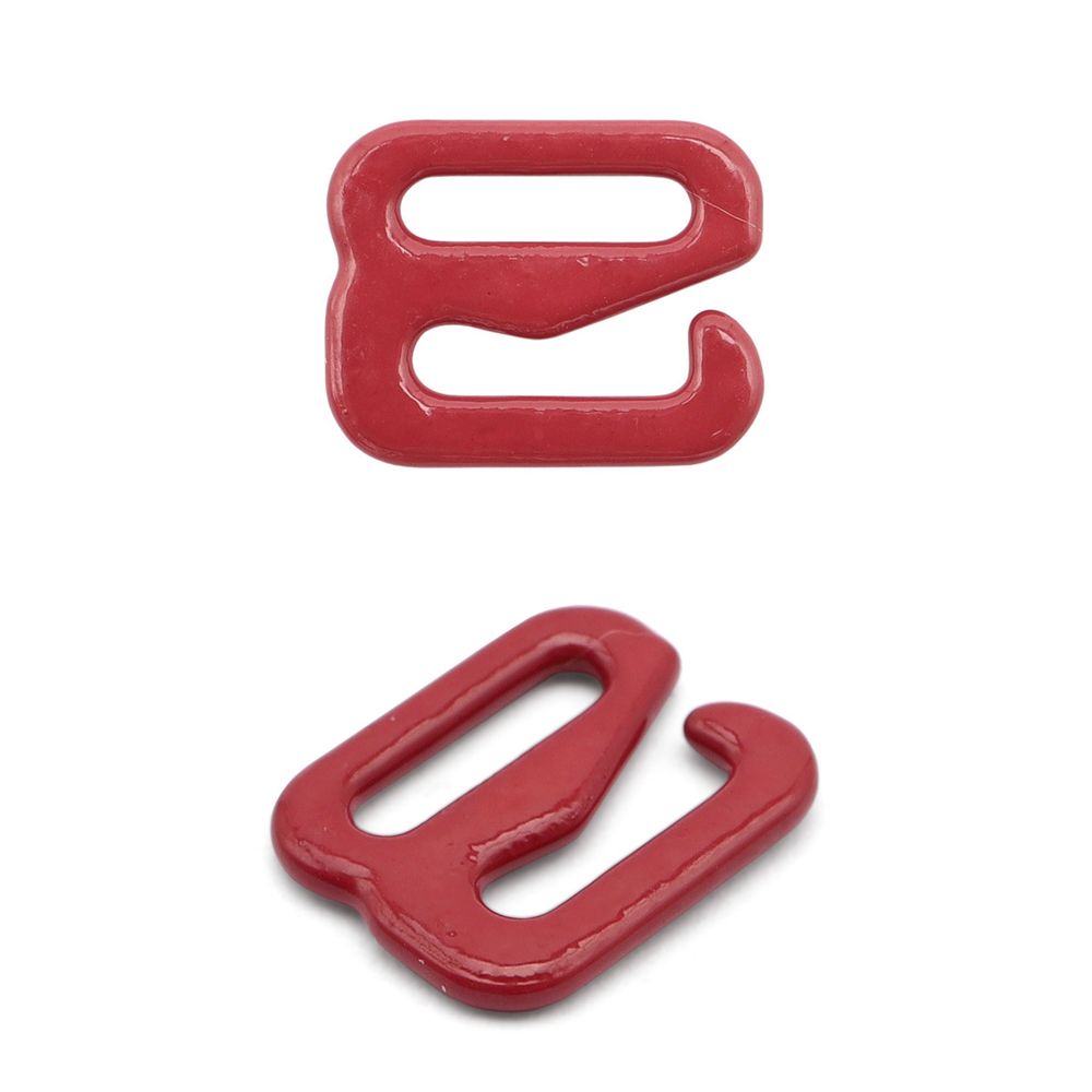 Крючки для бюстгальтера металл 8.0 мм, 20 шт, C520 темно-красный, ГВ1009