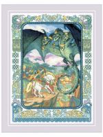 Набор для вышивания нитками Риолис, Змей Горыныч 30х40 см