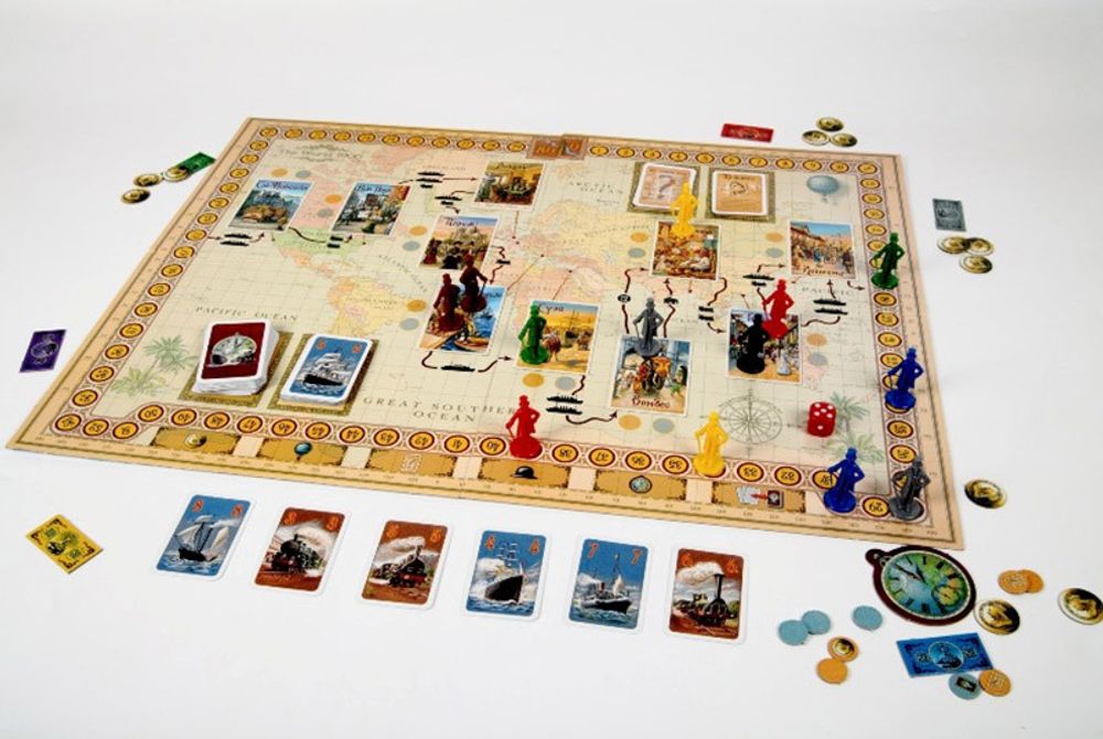 Игра настольная Вокруг света за 80 дней, Zvezda 8637