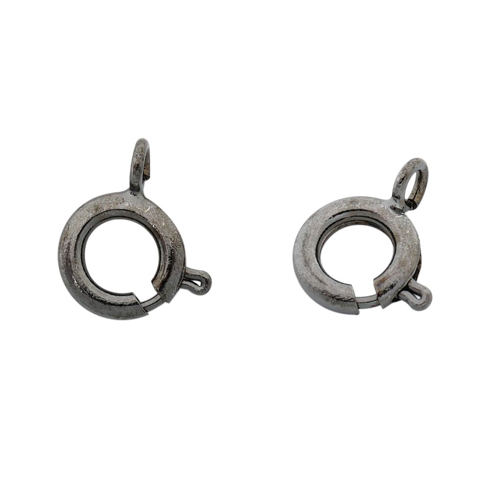 Замок для бус кольцо 9мм, 5 штук, Astra&Craft (Черный никель), 4AR240