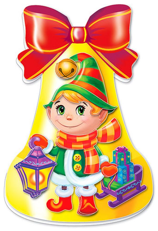 Набор для творчества Клевер, Новогодний колокольчик. Гномик, АБ 23-322