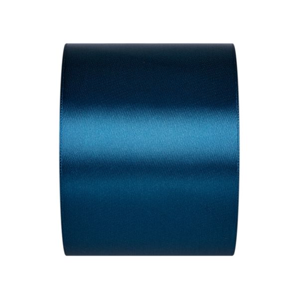 Лента атласная 1-сторонняя 75.0 мм / 33±2 метра, 145 сине-серый, Gamma