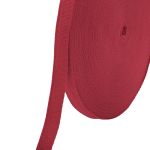 Тесьма (лента) киперная 15 мм / 50 метров, 3 г/м, 100% полиэфир, 27 красный