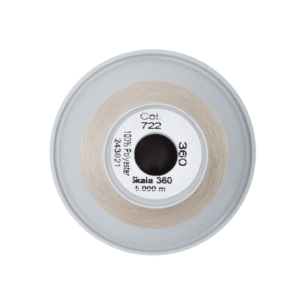 Нитки некрученые бондированные Gutermann Skala 360, 5000м, 749591, 722 светло-бежевый, 1 катушка