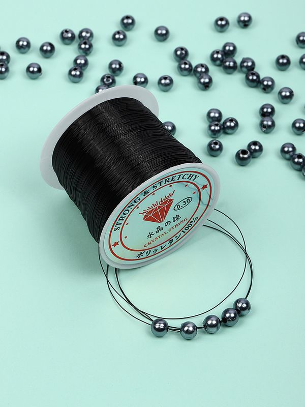 Нить-леска 0.3 мм, 100 м, цв. черный