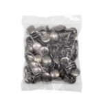 Хольнитены сумочные ⌀15 мм, h=16 мм, темное серебро, двухсторонний, BIG, 50 шт