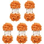 Пряжа Alize (Ализе) Puffy / уп.5 мот. по 100 г, 9м, 234 тыквенный