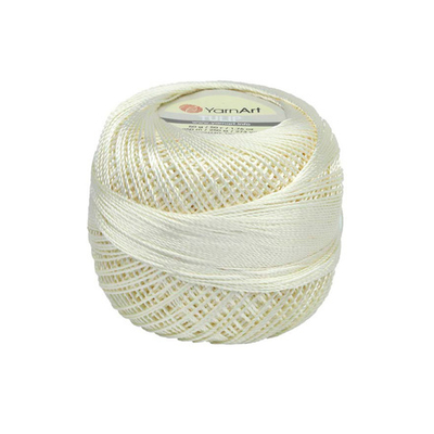 Пряжа YarnArt (ЯрнАрт) Tulip / уп.6 мот. по 50 г, 250м, 402 молочный