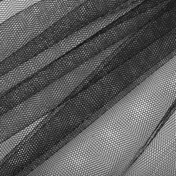 Фатин мягкий крупная сетка 180 см / 45.72 метров, TBY.S.180.BL, цв.черный