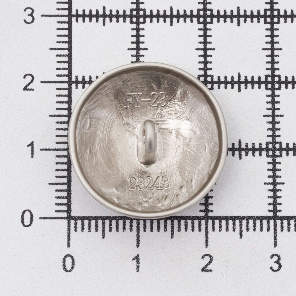 Пуговицы на ножке 36L=23 мм, металл, M.Silver (матовый серебристый), 10 шт, MP21