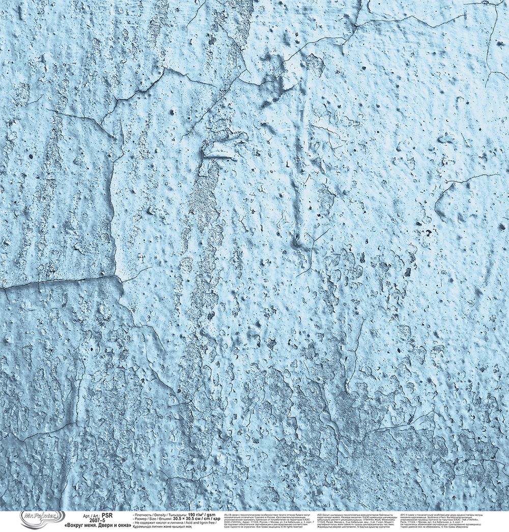 Бумага для скрапбукинга Вокруг меня. Двери и окна 190 г/м², 30.5х30.5 см, 10 шт, 5, Mr.Painter PSR 2607